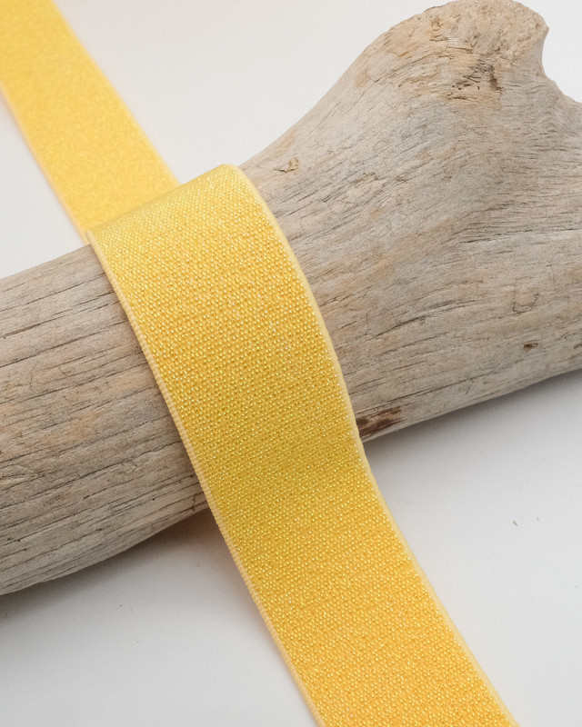 Elastique Lurex 25MM Jaune - Maison Klem